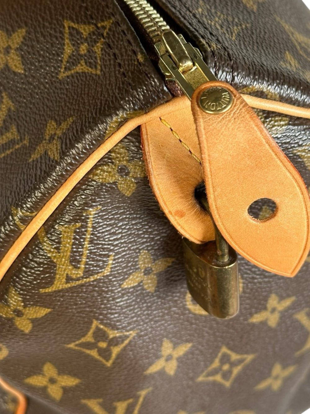 Louis Vuitton Speedy 30 Monogram  Brown Canvas Boston Top Handle Handbag 2018 - Picture 4 of 15